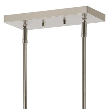 Julian 33.5" Farmhouse Bohemian Iron/Glass Linear LED Pendant - JONATHAN Y